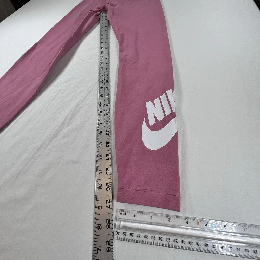 NEW Nike Women's Sportswear Sz S Essential High Rise Leggings Pink Yoga Walking